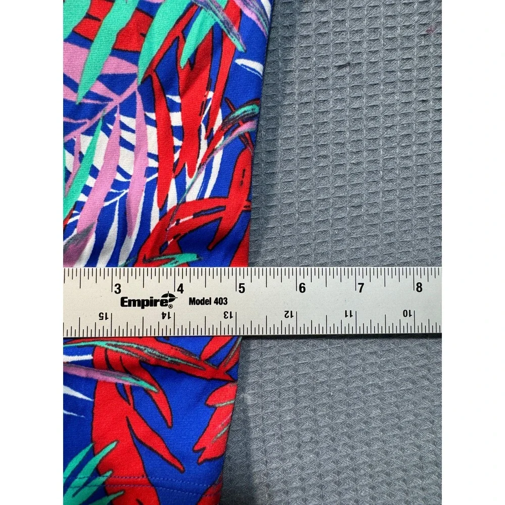 Coolibar Deep Water Swim Capris Womens XXS Blue Tropical